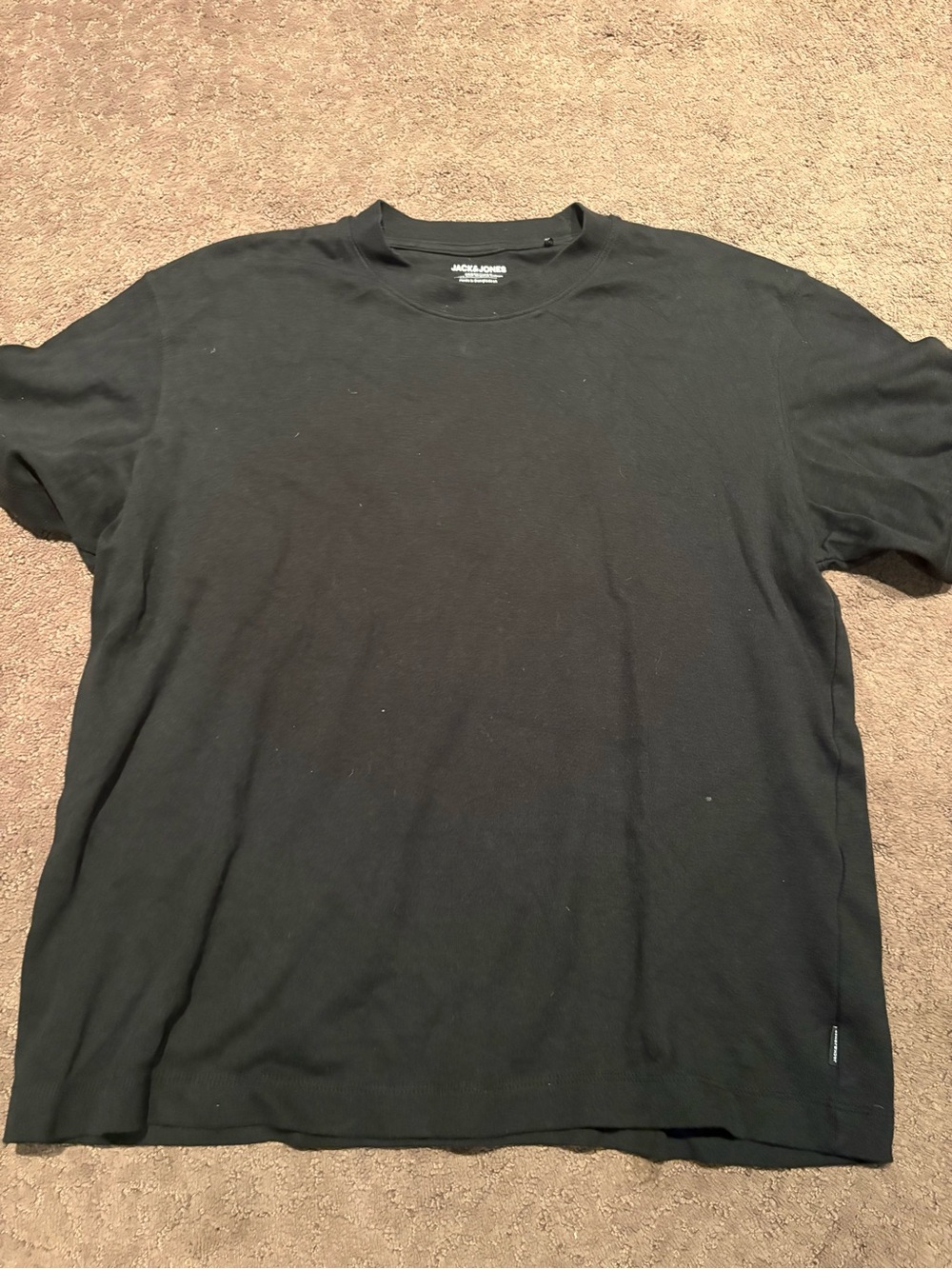 Jack & Jones Black Short Sleeve Crew Neck Tee